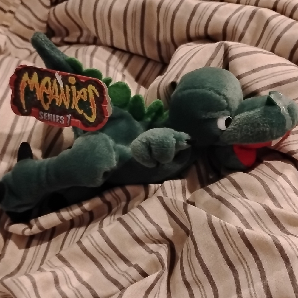 Green Stuffed Dinosaur Toy